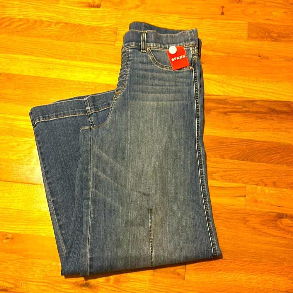 SPANX Seamed Front Wide Leg Jean